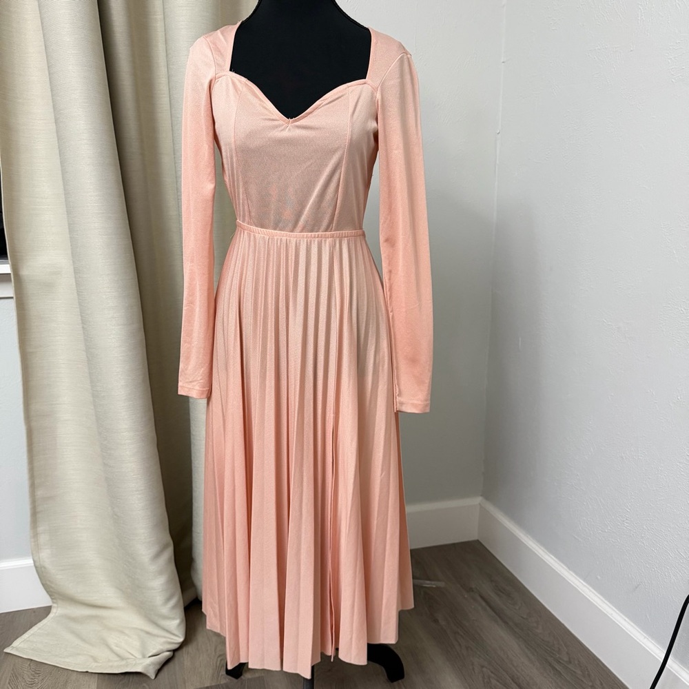 ASOS Peach Long Sleeve Dress